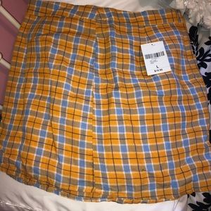 plaid skirt